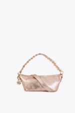 Shiny Effect Chain Bag Gold