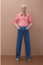 Pants with Gold Beads on Side