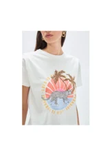 Animal Print T-Shirt with Palm Trees - Image 5