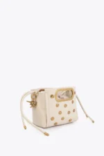 Studded Texture Crossbody Bag Ecru - Image 3
