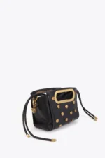 Studded Texture Crossbody Bag Black - Image 6