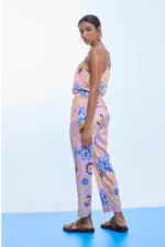 Satin Floral Jogger - Image 2