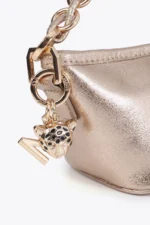 Shiny Effect Chain Bag Gold - Image 2