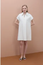Short Sleeve Shirt Dress - Image 5
