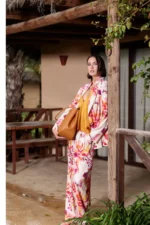 Satin Printed Wideleg Pants - Image 2