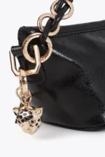 Shiny Effect Chain Bag Black - Image 6