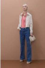 Poplin Stripe Shirt with Contrast Details - Image 5