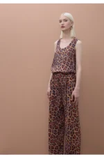 Animal Print Round Neck Top - Image 4