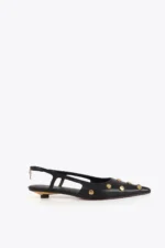 Studded Heel Shoes Black - Image 5