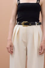 Pink and Fuchsia Bicolor Belt with LC Logo Buckle - Image 6