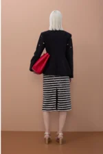 Tailored Blazer with Round Studs - Image 2
