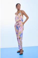 Satin Floral Jogger