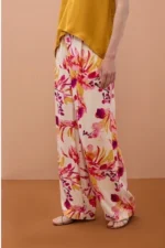 Satin Printed Wideleg Pants - Image 5