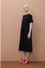 Short Sleeve Studded Dress - Image 4