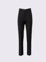 BLACK TAILORED PANTS WITH NERVIR