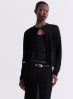 BLACK KNIT CARDIGAN