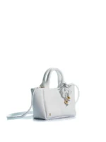 The Mini Charming Tote – White Leather - Image 3