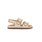 Maya - Pearl | Raffia sandals ALIBI